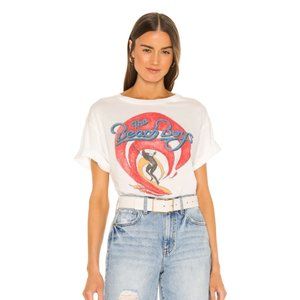 DAYDREAMER - Beach Boys 1983 Tour Boyfriend Tee in Vintage White (S)